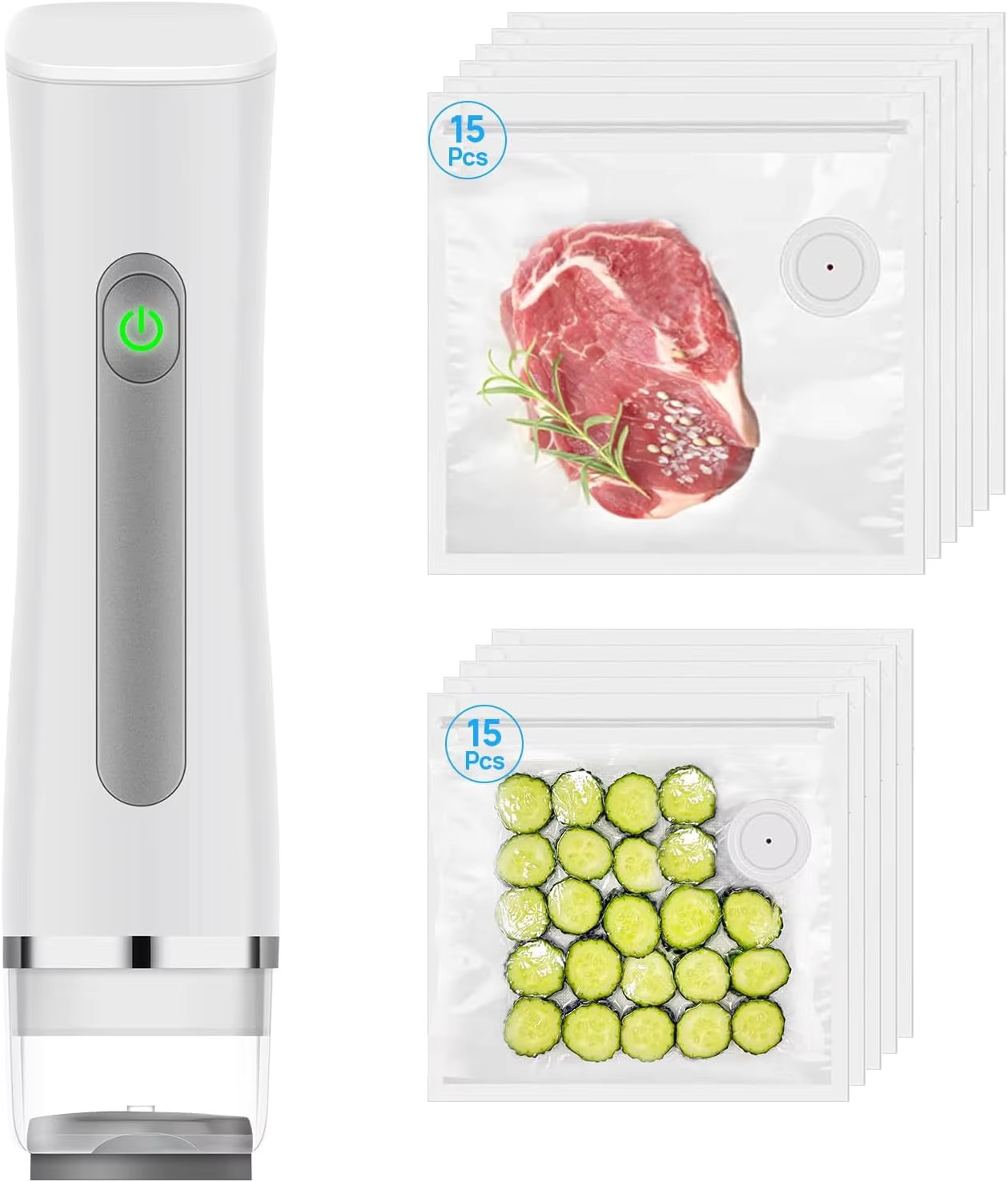 Meal Prep Vacuum Seal Containers - Vacuum Sealer for Food with Visual