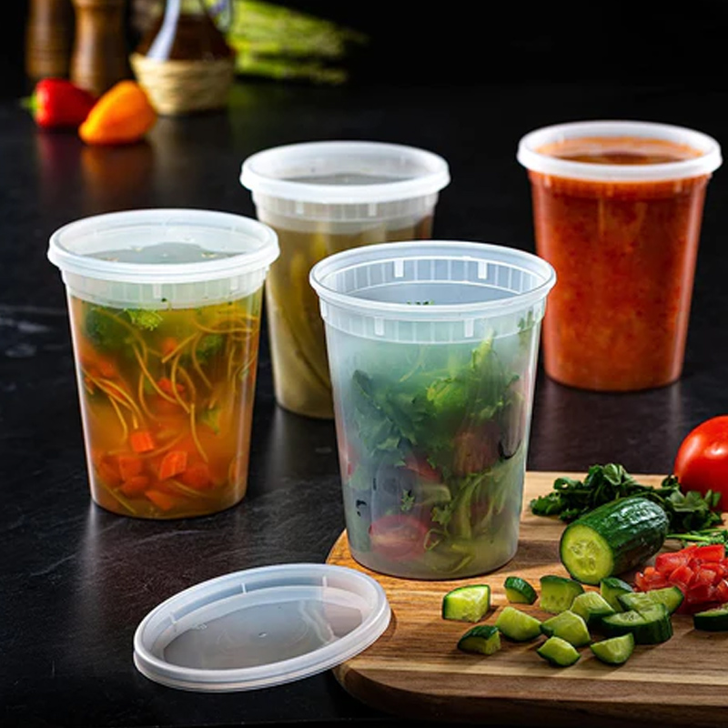 Meal Prep Food - Food Storage Containers with Lids Freezer