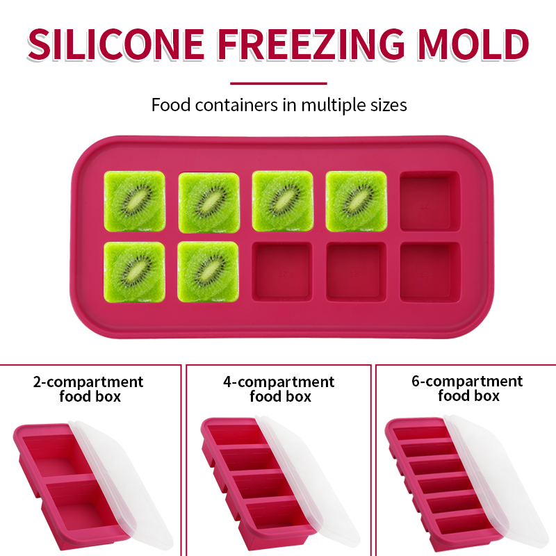 2 Or 3-Piece Silicone Freezer  - Meal Prep Chia Pudding recension och pris