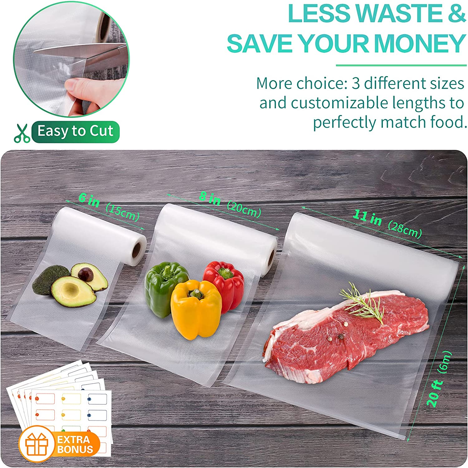 Kitchen Bags For Vacuum Food V - Meal Prep Vacuum Sealer recension och pris