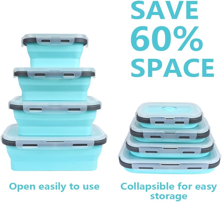 4PS Collapsible Food Storage C - Meal Prep Chia Pudding recension och pris