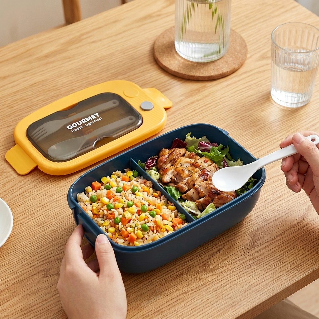Microwavable Plastic Bento Box - Meal Prep Food recension och pris