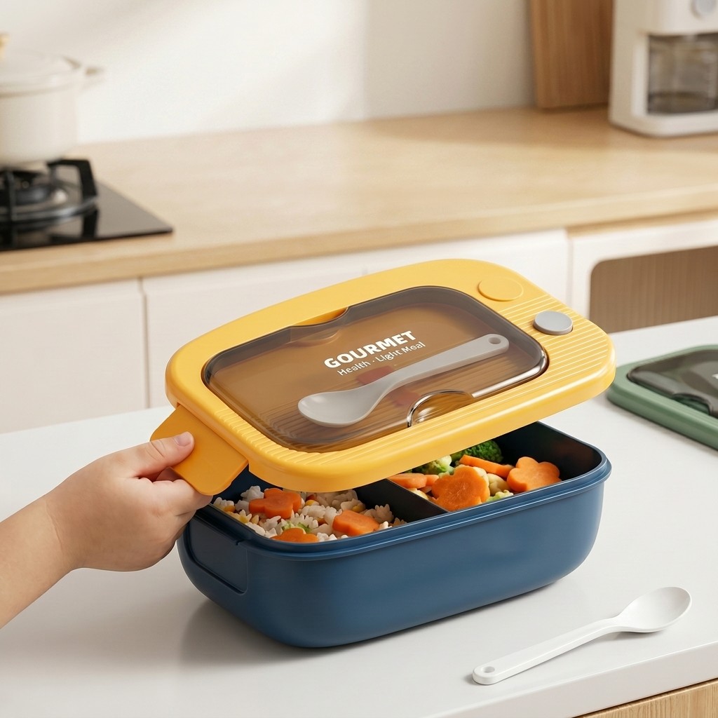 Microwavable Plastic Bento Box - Meal Prep Food recension och pris