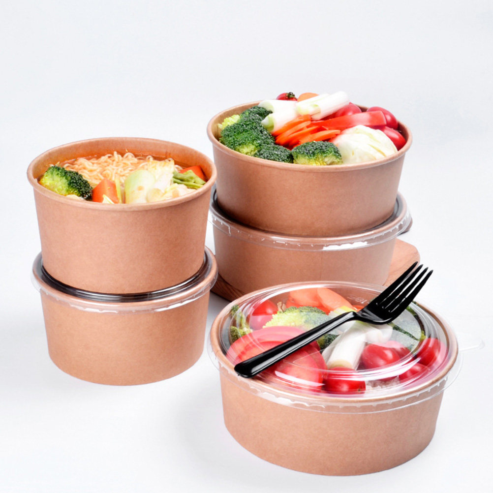 20Pcs Kraft Paper Bowls Leakpr - Meal Prep Food recension och pris