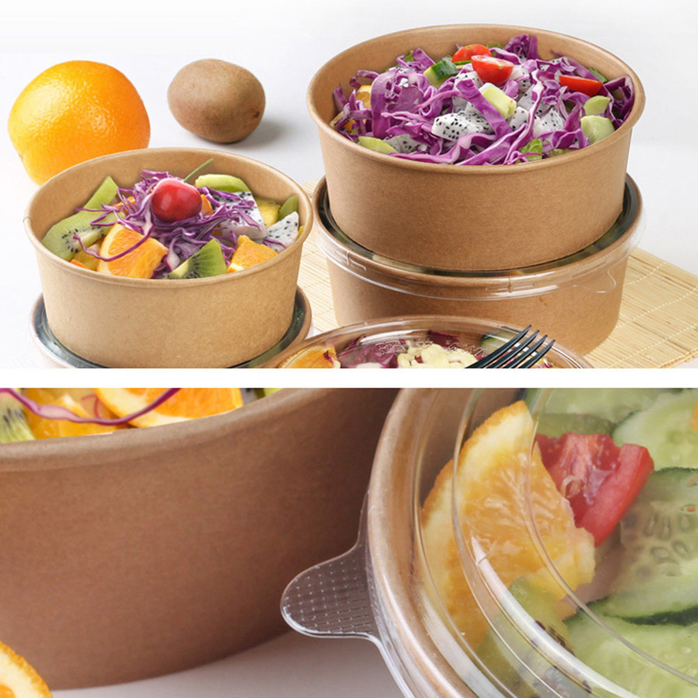 20Pcs Kraft Paper Bowls Leakpr - Meal Prep Food recension och pris