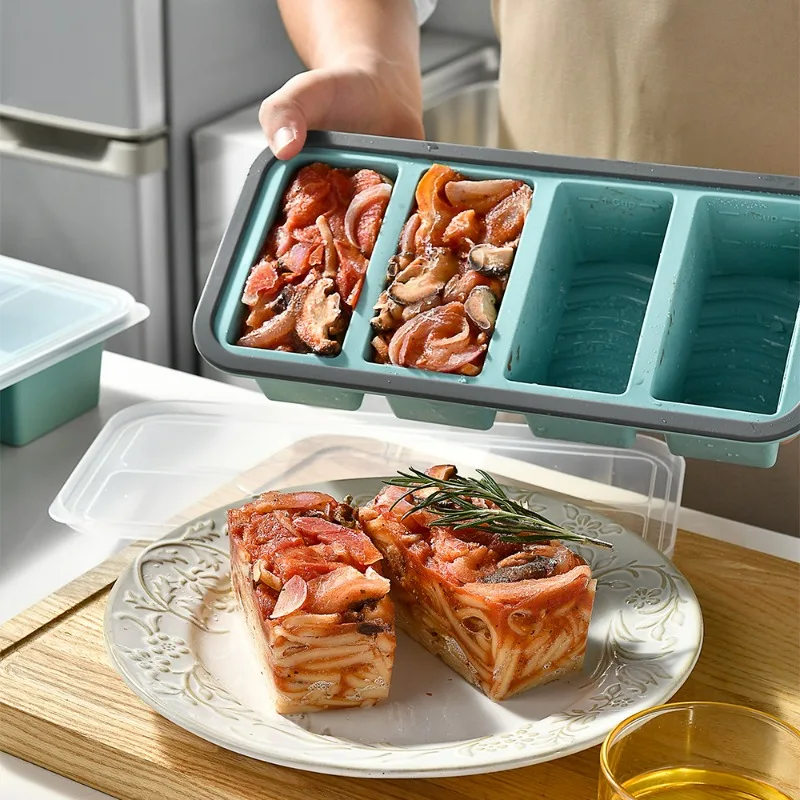 1pc Silicone Food Freezer Tray - Meal Prep Chia Pudding recension och pris