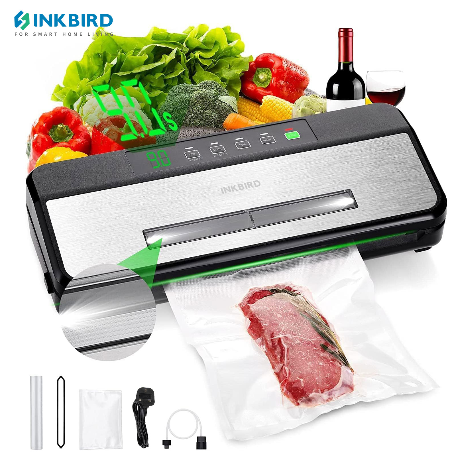 INKBIRD 3rd Vacuum Sealer with - Meal Prep Vacuum Sealer recension och pris