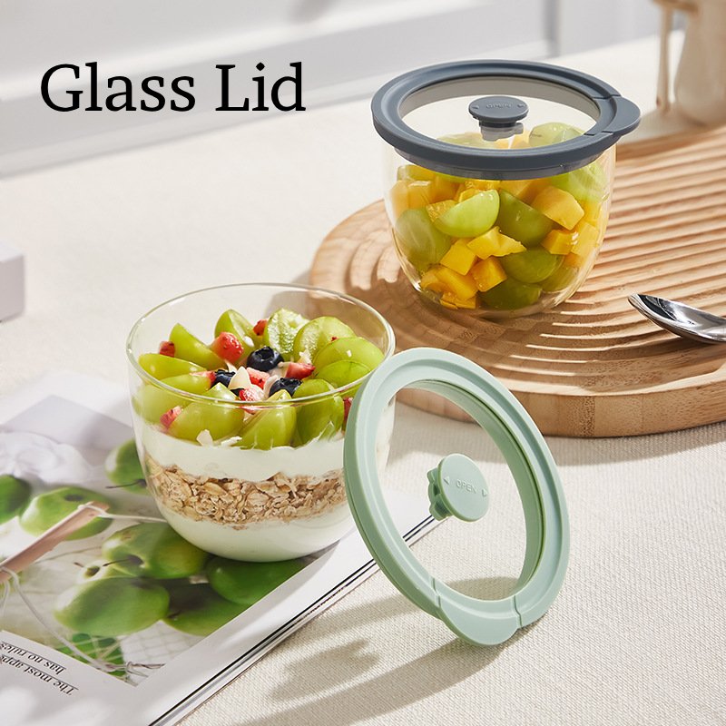 Glass Overnight Oats Container - Meal Prep Yogurt Parfait recension och pris