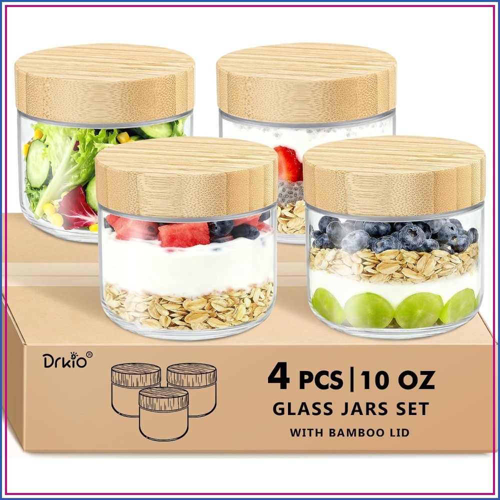 10 Oz Overnight Oats Container - Meal Prep Chia Pudding recension och pris
